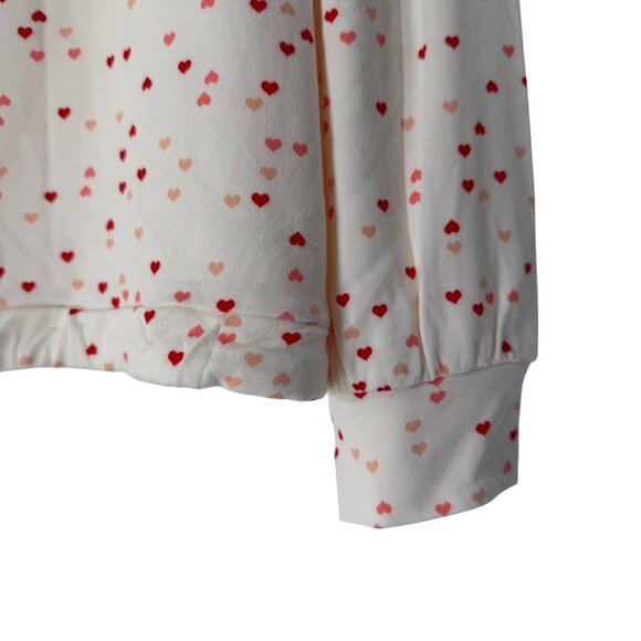 Soma Intimate Women's Heart Print LS Lounge Top, Size M NWT (Top Only) - Picture 4 of 8